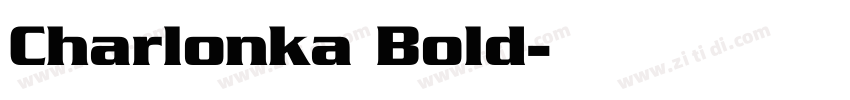 Charlonka Bold字体转换